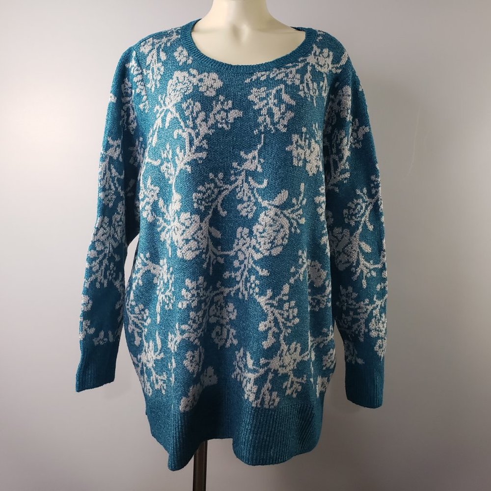 NWT Croft & Barrow cozy Lurex sweater - Picture 2 of 8